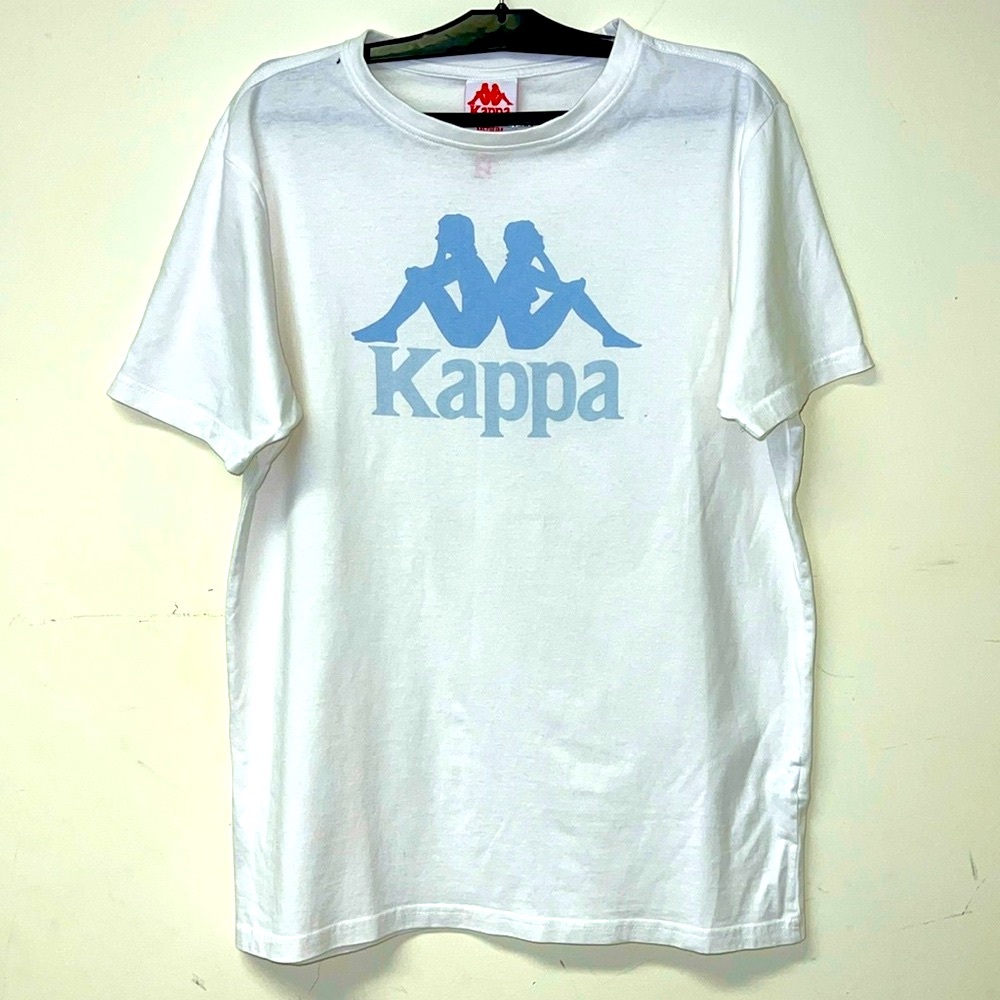 KAPPA T-SHIRT IN WHITE COTTON